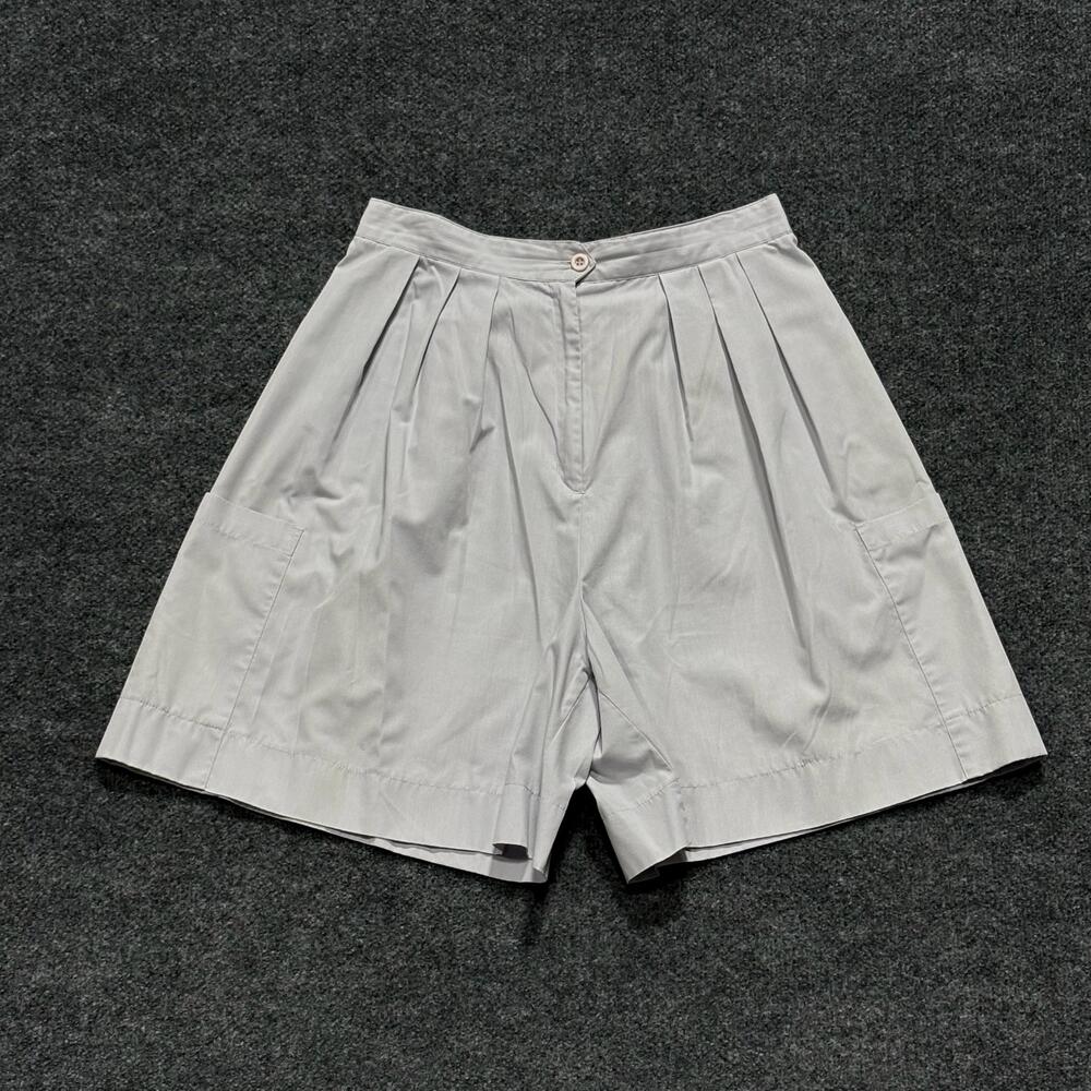 Vintage Impressions Shorts Womens 14 Purple Culotte Elastic Waist Hong Kong